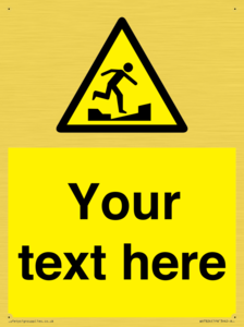 Custom warning uneven surface